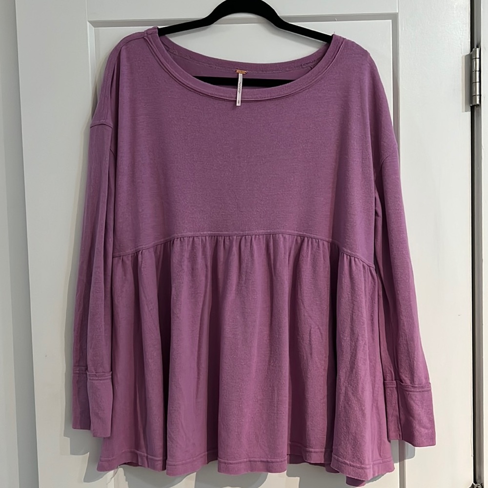 Free People Babydoll-inspired Long Sleeve